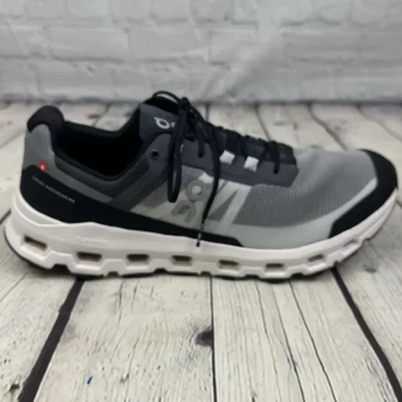 On Cloudvista Shoes Mens Size 11.5 Gray Trail Running Athletic Low Top Sneakers - Picture 4 of 13